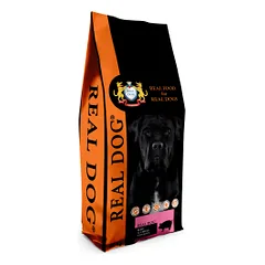 Real Dog Adult All Breeds su kiauliena ir ryžiais 20kg