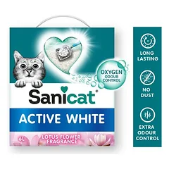 Sanicat Active White Lotus-Blüte Katzenstreu