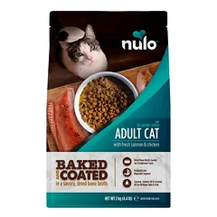 Nulo Baked & Coated  sausas maistas katėms su lašiša ir vištiena 2kg