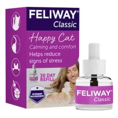 Feliway Classic difuzoriaus su feromonais papildymas katėms