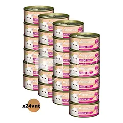 AATAS konservai katėms Creamy Chicken & Tuna, rinkinys 24 vnt.