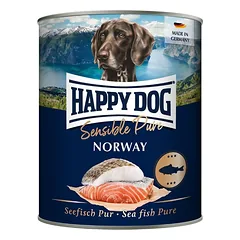 HAPPY DOG Sensible Norway Žuvis 800 g drėgnas maistas šunims