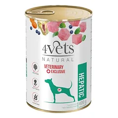 4Vets Natural Dog Hepatic 400 g drėgnas maistas šunims