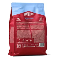 CARNILOVE Active Salmon&Turkey Sterilised sausas pašaras sterilizuotoms katėms su lašiša, 2 kg — 2 nuotrauka