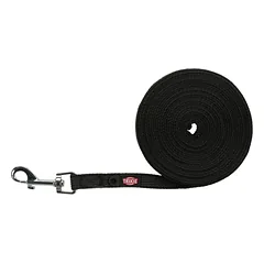TRIXIE Tracking pavadys, gumuotas S-M 15 m/15mm, juodas