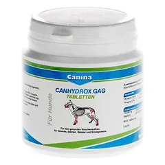 Canina Canhydrox GAG N60 tabletės šunims sąnarių, kaulų ir jungiamojo audinio stiprinimui, 100 g