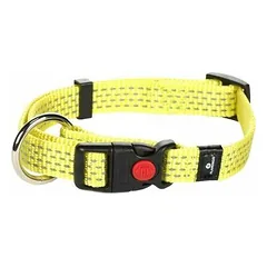 Flamingo COLLAR ZIGGI REFL.YEL  30-45cm, 15mm yellow