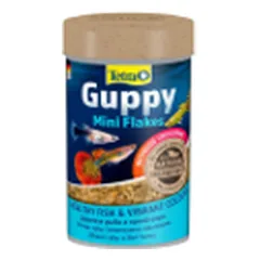 Tetra visavertis pašaras įvairioms žuvytėms Guppy Flakes, 100 ml