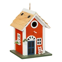 Paukščių namelis Relaxdays 10044509.0, Su kabinimo kilpa, 18,5 × 25 × 18,5 cm