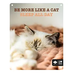 D&D Schild I Love Happy Cats „Sleep all day“