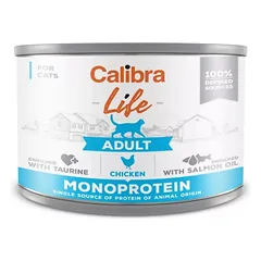 CALIBRA Cat Life Adult Chicken 200 g monoproteinų vištienos maistas katėms
