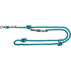 Trixie BE NORDIC reguliuojama pavadėlė L–XL šunų pavadėlė su karabinu, reguliuojama, 2.00 m/ø 13 mm, petrol/light petrol/grey/light grey