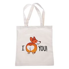 TIAKI Canvas-Tasche "I love you"