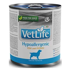 FARMINA VET LIFE - DOG Wet HYPOALLERGENIC Fish&Potato konservai šunims