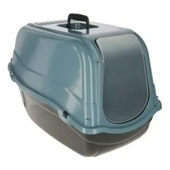 Kerbl Katzentoilette Emma Eco (mit Filter, blau/schwarz, 57x39x41 cm) 81691