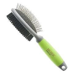 Moser 2w1 - double-sided brush, metal pins + nylon