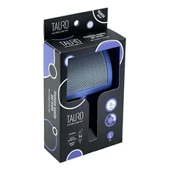 Tauro Pro Line šepetys, plastikinis, violetinis, didelis 17,5x10,6x6,2 cm, ploni ir minkšti 11 mm nerūdijančio plieno dantukai, violetinis, didelis 17,5x10,6x6,2 cm — 3 nuotrauka