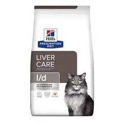 Hills Prescription Diet Liver Care l/d sausas maistas katėms, turinčioms problemų su kepenimis, 1,5 kg