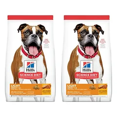 HILL'S Science Plan Adult Light vidutinių veislių sausas maistas su vištiena 28 kg (2x14 kg)