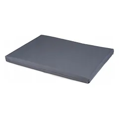 Čiužinukas – šuns guolis su užvalkalu į XXL dydžio narvą (117 x74 cm) pilkas — 3 nuotrauka