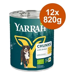 Yarrah Bio drėgnas maistas šunims, ekonominė pakuotė 12 x 820 g