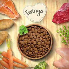 Feringa Adult Single Meat su jautiena (Classic Meat jautiena), sausas maistas katėms, < 1,4 kg — 3 nuotrauka