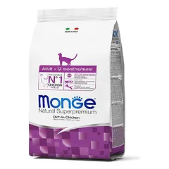 Monge Natural Superpremium Adult Chicken sausas maistas katėms