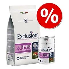 Kombipaket: 12 kg / 12,5 kg + 6 x 400 g Exclusion im Set