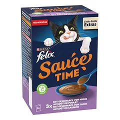 Felix Sauce Time drėgnas maistas katėms, ekonominė pakuotė 24 x 40 g