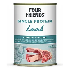 Four Friends Single Protein Lamb konservai šunims su ėriena, 400 g