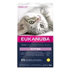 Eukanuba Cat Kitten Healthy Start Chicken sausas maistas kačiukams su vištiena, 2 kg