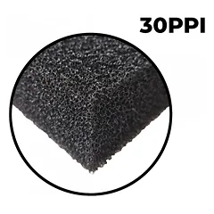 Kempinė 50x50x5cm 30PPI juoda — 2 nuotrauka