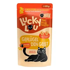 Lucky Lou Adult drėgnas maistas katėms, bandomasis rinkinys 6 x 125 g — 4 nuotrauka