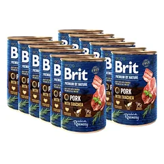 "Brit Premium by Nature" kiauliena su trachėja 12x400g
