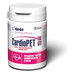GIGI CardioPET papildas šunims ir katėms širdies ir kraujagyslių sistemai palaikyti 30 tab. photo
