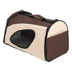 Tragetasche, Tragetasche braun,  L 54 x B 26 x H 30 cm — 3 nuotrauka