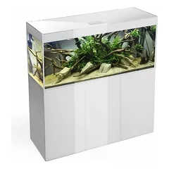 Glossy 150 Day&Night akvariumas stačiakampis, baltas, 150x50x63 cm, 3x17 LED
