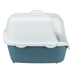 Trixie Vico Easy Clean uždarojo tipo kačių tualetas su anglies filtru, pilka/balta, 40x40x56 cm — 4 nuotrauka