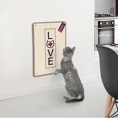 Canadian Cat Company draskymo kilimėlis katėms tvirtinamas prie sienos, L 40 x B 60 x H 1 cm - smėlio spalvos — 2 nuotrauka