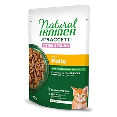 NATURAL TRAINER Straccetti KITTEN konservas su vištiena 70g 14vnt (28)