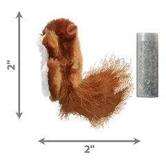 KONG Cat Refillable Catnip Squirrel žaislas katėms, užpildoma su katžole — 3 nuotrauka