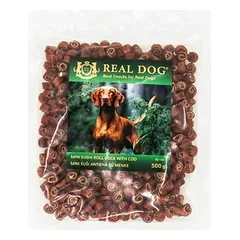 Real Dog Snacks Mini Sushi Duck, Cod 500 g