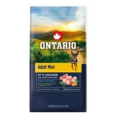 Ontario Adult Mini su vištiena ir batatais, sausas maistas šunims 6,5 kg