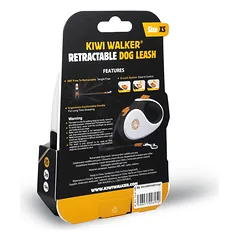 Kiwi Walker automatinis pavadėlis šunims 3m - automatinis pavadėlis su 3m juosta, Czarny / XS — 2 nuotrauka