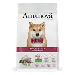 AMANOVA - Übergewichtigen Hunden Futter mit Pute zur Gewichtsreduktion