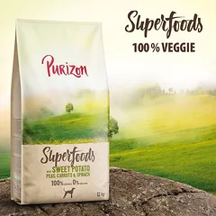 Purizon Superfoods Veggie Süßkartoffeln mit Erbsen, Karotten & Spinat