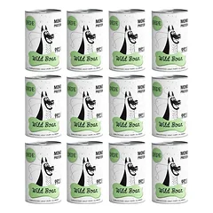 PAKA ZWIERZAKA PEPE Wild Boar 99% (žvėrena) 12x400 g