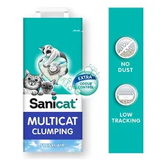 Sanicat Clumping Multicat kraikas katėms, 12 L — 2 nuotrauka
