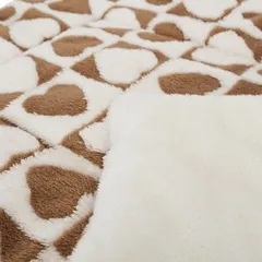 Nobleza rudas gultas su širdelėmis šunims, 85x65 cm — 5 nuotrauka