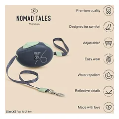 Nomad Tales Bloom ištraukiamas pavadėlis Liberty, Vidutiniams 11–25 kg — 2 nuotrauka